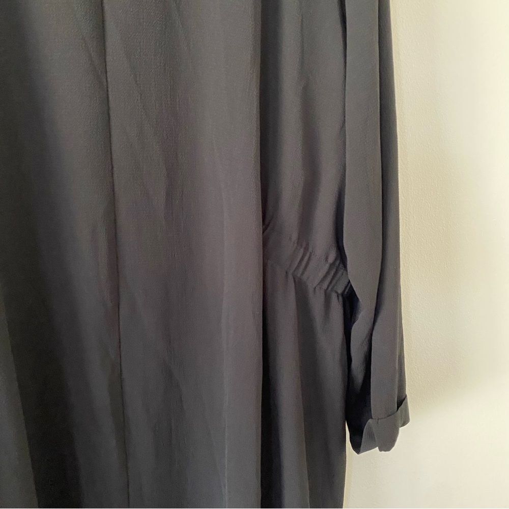 NY Collection Lightweight Poly Spandex Cardigan Style Jacket Black Size 3x - Picture 5 of 8
